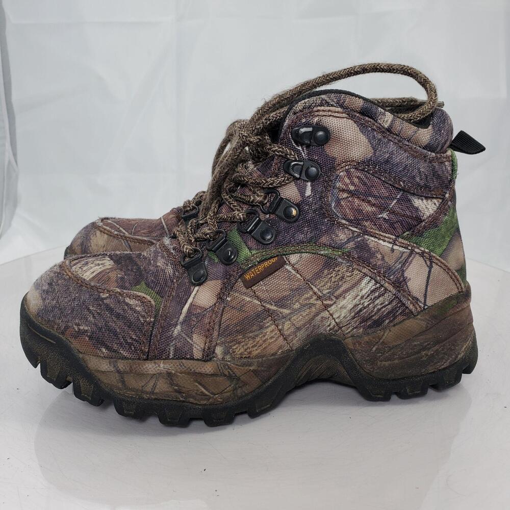 RedHead Cougar Hunting Boots Unisex Kids 4 Mossy Oak Camo Waterproof Ankle
